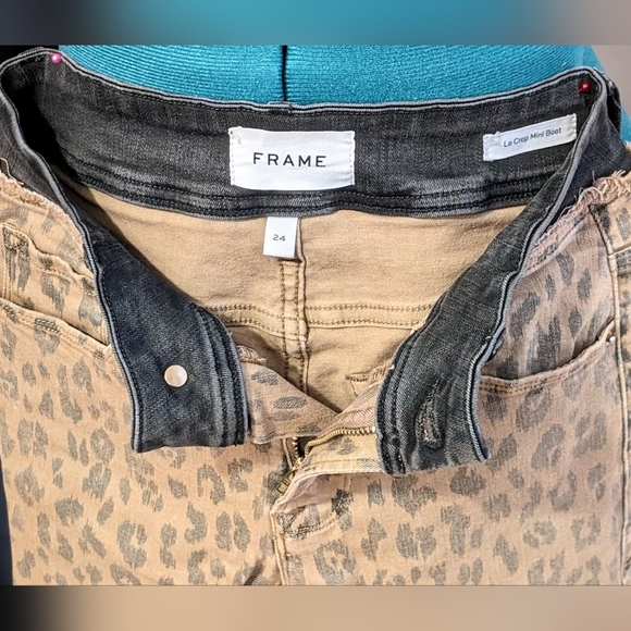 Frame Denim Leopard Le Crop Mini Boot, 24 - Picture 5 of 11